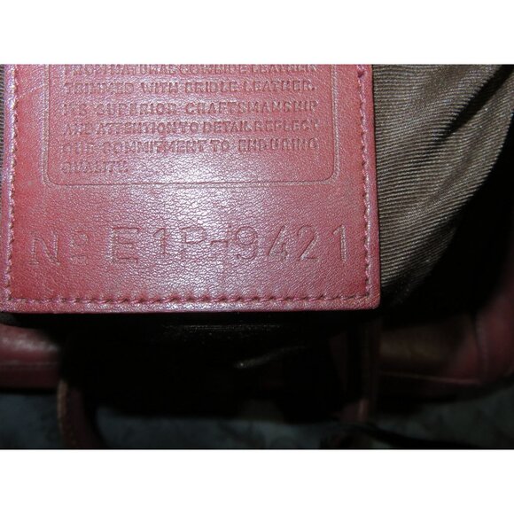 Coach Vintage 1999 Legacy Bonnie Cashin Oxblood Burgundy full grain leather bag - Picture 11 of 12